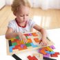 Tetris Puzzle Game Preschool Wooden Tangram Brain Teaser Toys Colorful Children