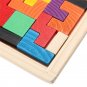 Tetris Puzzle Game Preschool Wooden Tangram Brain Teaser Toys Colorful Children