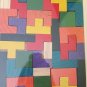 Tetris Puzzle Game Preschool Wooden Tangram Brain Teaser Toys Colorful Children