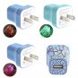 Charger USB Glow Adapter Wall Led Universal Power Phone Plug Dual Us Eu Port Hot