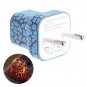 Charger USB Glow Adapter Wall Led Universal Power Phone Plug Dual Us Eu Port Hot