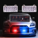 Led Light Red Blue Police Beacon Light Emergency Warning Flash Strobe Flashing
