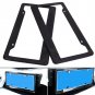 Car License Plate Frames Carbon Fiber Usa Canada 2pcs Covers Black Vehicle Sport