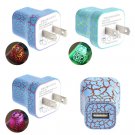 Charger Usb Glow Adapter Wall Led Universal Power Phone Plug Dual Us Eu Port New