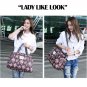 Women Large Capacity Bag Sport Floral Duffel Totes Travel Luggage Gym Fitness