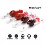 4pcs Fishing Lure Crankbait Wobbler Bass Tackle Funny Penis Hooks Minow Rattle