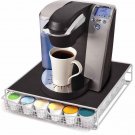 Coffee Rack Storage Cup Holder Pod Organizer For Keurig K Pod Chrome Drawer Mat