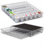 Coffee Rack Storage Cup Holder Pod Organizer For Keurig K Pod Chrome Drawer Mat