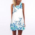 Women Short Dress Summer Floral Print Chiffon Boho Style Beach Casual Shift Sexy