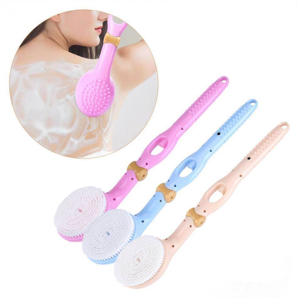 Multifunctional Bath Brush Scrub Body Long Handle Shower Back Skin Massage Spa