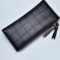 Women Leather Purse Plaid Wallet Card Phone Holder Clutch Lady Long Handbag Coin
