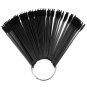 50pcs False Nail Display Art Practice Tips Sticks Tool Color Polish Fan Board