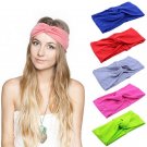 Women Headband Cotton Hair Turban Twist Knot Head Wrap Girls Cross Twisted Band