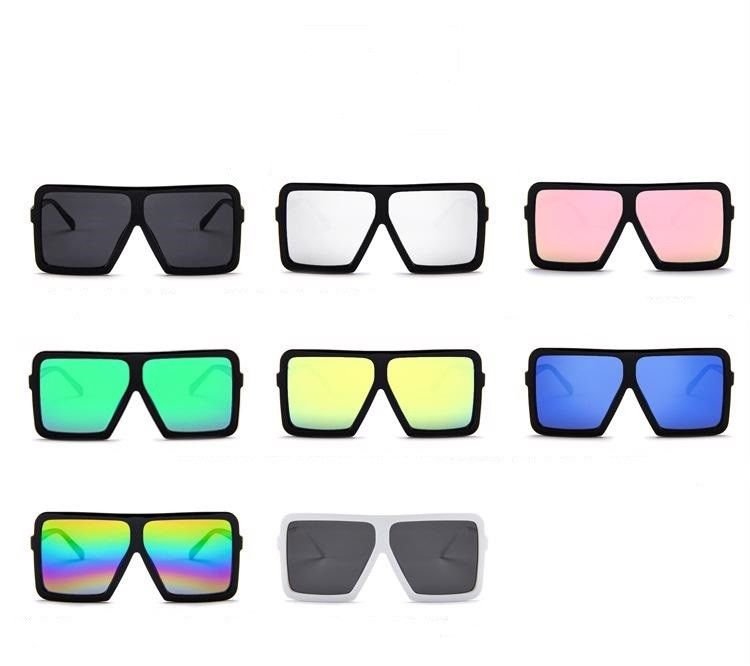 Flat Top Women Sunglasses Oversized Square Brand Aviator Polarized Sports Uv Hot