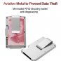 Credit Card Holder Wallet Metal Id Aluminum Case Business Money Holder Slim Clip