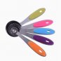 Measuring Silicone Cups Spoons Set Stainless Steel Handles Kitchen Baking Easy
