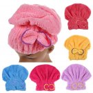 Microfiber Solid Quickly Dry Hair Hat Cap Towel Women Shower Make Up Turban Bath