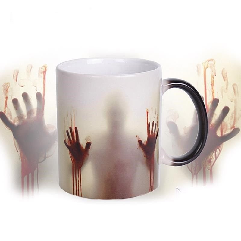Walking Dead Coffee Mug Color Changing Tea Cup Heat Magic Sensitive Gift Hot