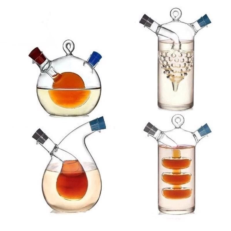 High Temperature Spice Glass Bottle Oil Vinegar Sauce Kitchen Cooking Baking