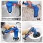 High Pressure Air Drain Blaster Pipe Plunger Sink Pump Clog Remover Cleaner Wc