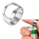Bottle Opener Ring Beer Key Bar Tool Stainless Steel Keychain Finger Silver New