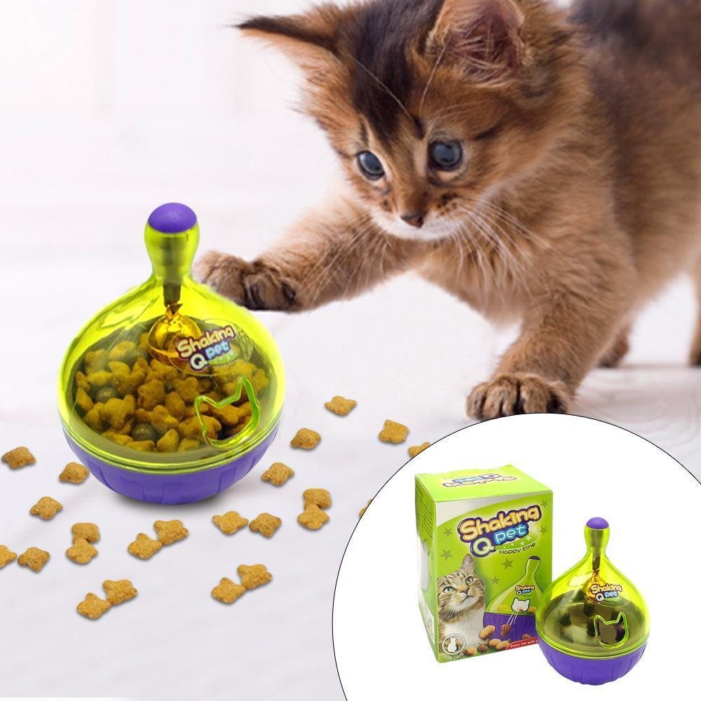 Interactive Cat Toy Ball Iq Pet Dog Treat Food Dispenser Fun Play Crazy Puzzle