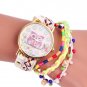 Women Watch Knitting Bracelet Owl Pattern Quartz Wrist Fashion Leather Girls New