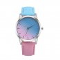 Women Wrist Watch Quartz Rainbow Band Analog Leather Ladies Fashion Girl Steel