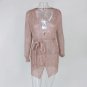Women Sweater Knitted Long Sleeve Jacket Dress Cardigan Coat Top Beach Belt Girl