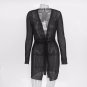 Women Sweater Knitted Long Sleeve Jacket Dress Cardigan Coat Top Beach Belt Girl