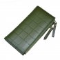 Women Leather Wallet Phone Holder Purse Plaid Card Clutch Lady Long Handbag Coin
