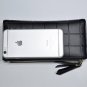 Women Leather Wallet Phone Holder Purse Plaid Card Clutch Lady Long Handbag Coin