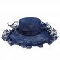 Lace Wide Brim Hat Women Sun Cap Wedding Kentucky Derby Elegant Church Beach