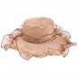 Lace Wide Brim Hat Women Sun Cap Wedding Kentucky Derby Elegant Church Beach