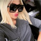 Square Oversized Sunglasses Women Vintage Designer Gradient Lens Sun Glasses Uv
