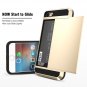 Card Pocket Wallet ShockProof Hybrid Armor Case Cover For Iphone 5 6 7 8 X Plus