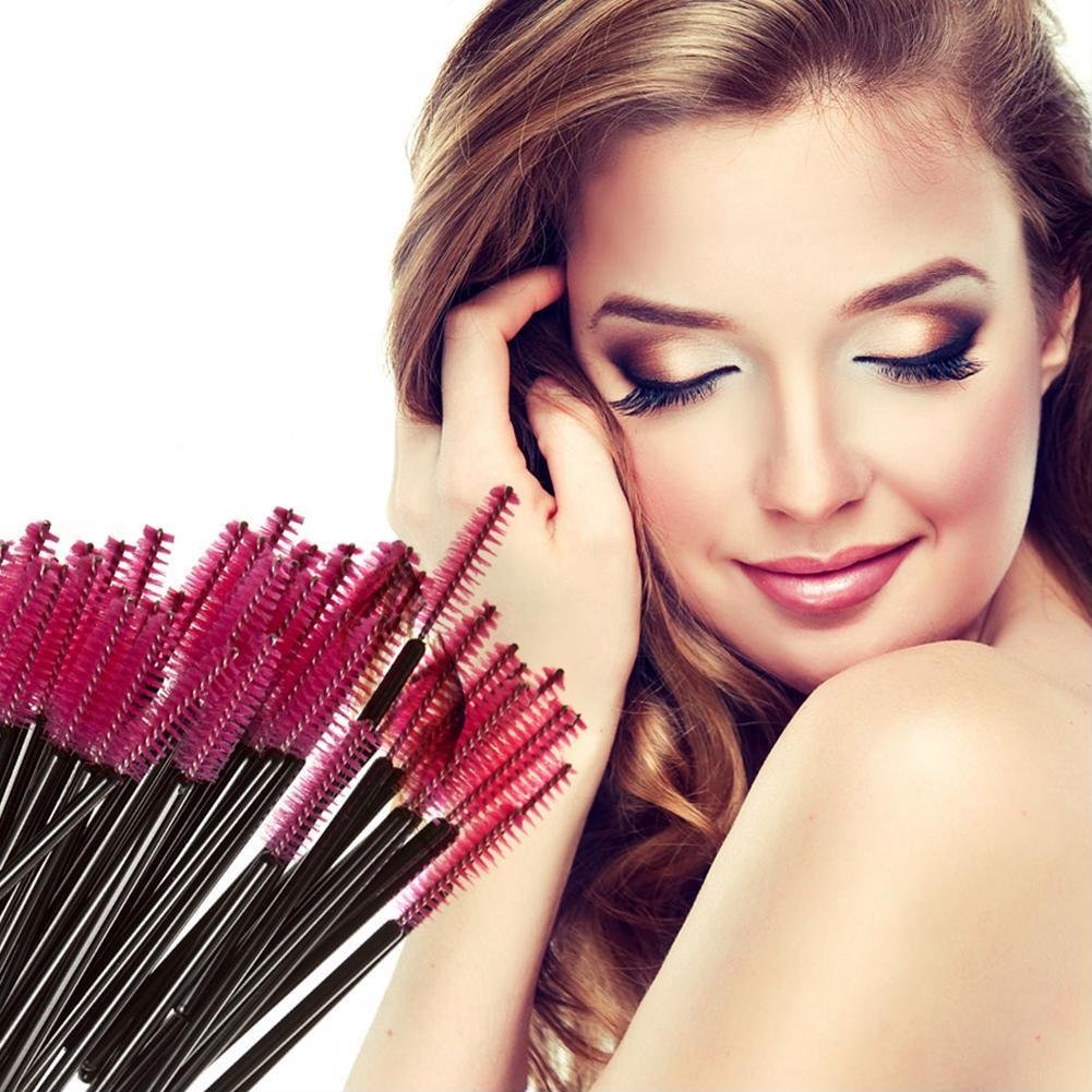 Micro Eyelash Brush Extension Disposable Mascara Wands Swab Makeup 50Pcs/Pack