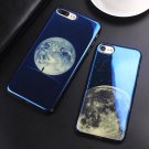 Phone Cover Case For iPhone X 6 6S 7 8 Plus Moon Planet Space Electroplate Soft