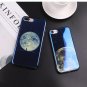 Phone Cover Case For iPhone X 6 6S 7 8 Plus Moon Planet Space Electroplate Soft