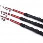 Telescopic Fishing Rod Spinning Tackle Travel Fiberglass Portable Castbaiting