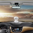 Car Robot Shaking Head Auto Baymax Figure Doll Cartoon Interior Plastic Toy Hero