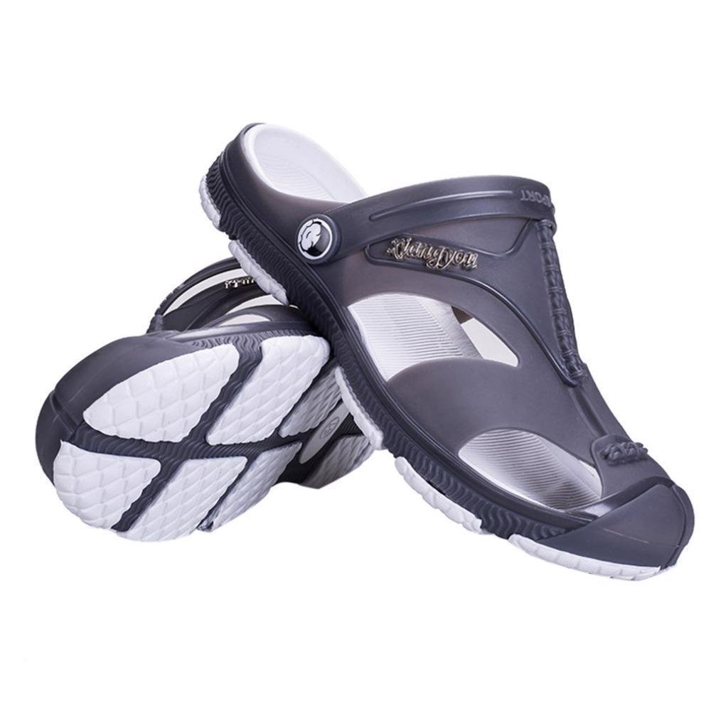Summer Beach Slippers Ventilating Men Shoes Breathable Hollow Sandals Outdoor