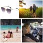 Aviator Sunglasses Lens Mirror Oversized Square Shadz Cat Eye Metal Frame Uv Hot
