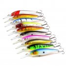 10 pcs Lot Fishing Bait Lures Bass Minnow Wobbler Tackle Crankbaits Square Bill