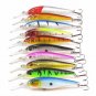 10 pcs Lot Fishing Bait Lures Bass Minnow Wobbler Tackle Crankbaits Square Bill