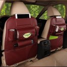 Car Back Seat Organizer Leather Storage Bag Multi Pocket Auto Holder Travel Box