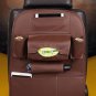 Car Back Seat Organizer Leather Storage Bag Multi Pocket Auto Holder Travel Box