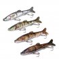 Fishing Lures Wobbler Minnow Crankbait Tackle Hooks 3D Eyes Bass Pike Fish Bait