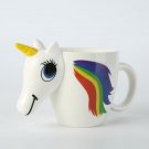 Color Changing Unicorn Cup Magic Ceramic Mug Coffee 3D Cartoon Heat Sensitive