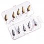 Metal Spoon Fishing Lure Kit Set Baits Spinner Box Hooks Tackle Bass Crankbait